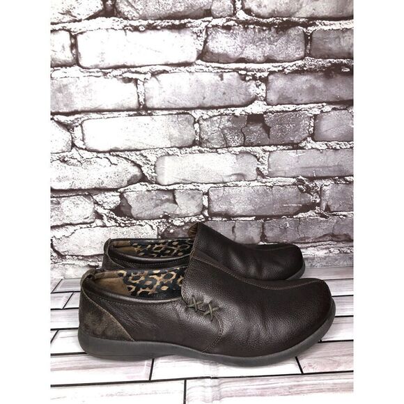 Abeo Eastbourne Dark Brown Leather Slip On Comfort Shoes Women’s Sz 10M US/41EU - Picture 1 of 16